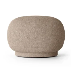 Siège pouf Rico, Bouclé sable