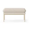 Siège pouf Turn, Cachemire bouclé blanc cassé
