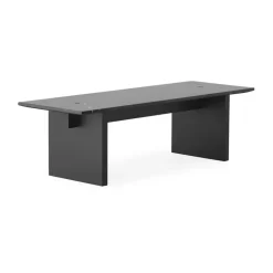 Solid Table table basse 130x38.5x40 cm, Noir