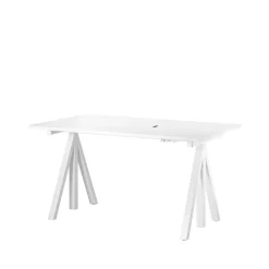 Support de bureau Works, blanc, hauteur réglable