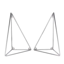 Support Pythagoras, lot de 2, chrome