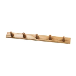 Support Q3 Allé 5 crochets, Oak nature lacquered