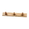 Support Q3 Allé 3 crochets, Oak nature lacquered