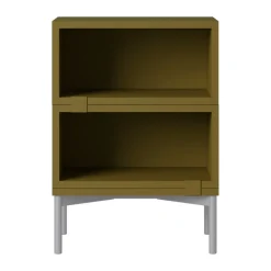 Système de rangement Stacked table de chevet configuration 1, Brown green