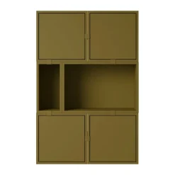 Système de rangement Stacked buffet configuration 4, Brown green