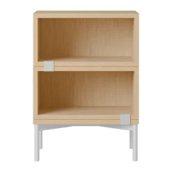 Système de rangement Stacked table de chevet configuration 1, Chêne