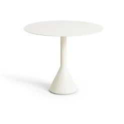Table à café ronde Palissade Cone, Cream white, Ø90 cm