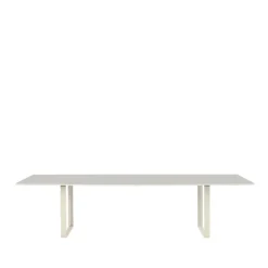 Table à manger 70/70 295x108 cm, Grey linoleum-Plywood-Sand