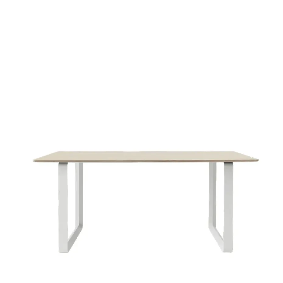Table à manger 70/70 170x85 cm, Oak veneer-Plywood-White