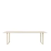 Table à manger 70/70 255x108 cm, Sand laminate-Plywood-Sand