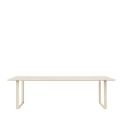 Table à manger 70/70 255x108 cm, Sand laminate-Plywood-Sand