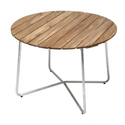 Table à manger 9A, Teck Ø100 cm