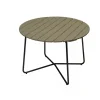 Table à manger 9A, Vert clair chêne-noir, Ø100 cm