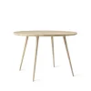 Table à manger Accent ronde, chêne pigmenté blanc laqué mat, ø110 cm