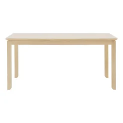 Table à manger Alfred 90x160 cm, Chêne pigmenté blanc