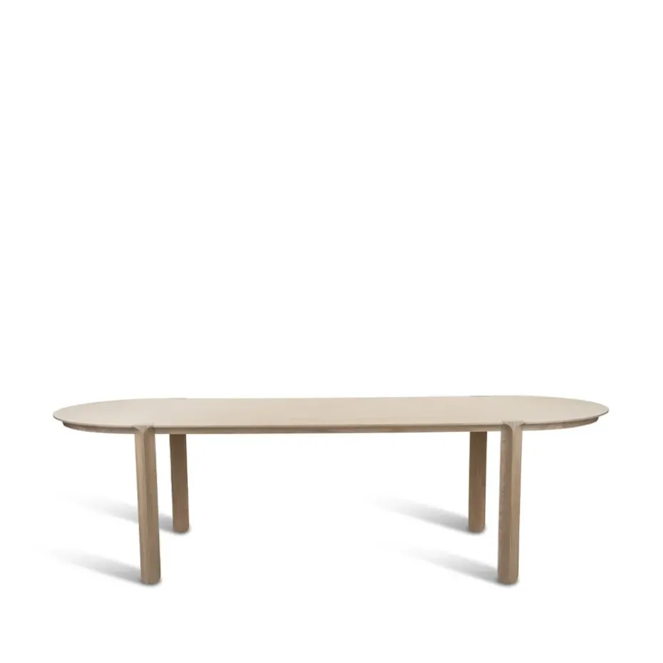 Table à manger Amor, Chêne blanchi, huile dure