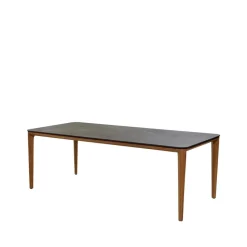 Table à manger Aspect, Fossil black-teak 210 cm