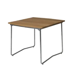 Table à manger B31, Chêne huilé-structure en acier avec galvanisation à chaud