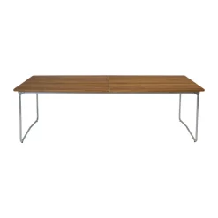 Table à manger B31, Teck non traité - pieds galvanisés