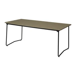 Table à manger B31, Vert clair chêne-noir