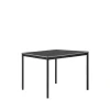 Table à manger Base, black, bord en contreplaqué, 140x80 cm