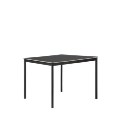 Table à manger Base, black, bord en contreplaqué, 140x80 cm