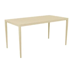 Table à manger Bigby, Lemon, 144x76 cm