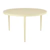 Table à manger Bigby, Lemon Ø130 cm