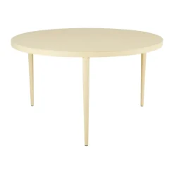 Table à manger Bigby, Lemon Ø130 cm