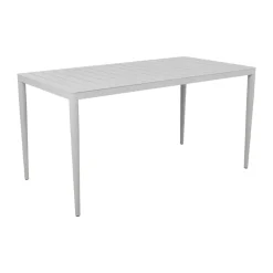 Table à manger Bigby, Light grey, 144x76 cm