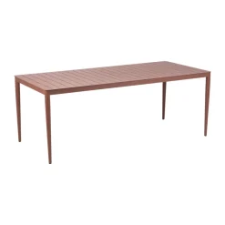 Table à manger Bigby, Zin Red, 195x90 cm