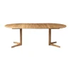 Table à manger C69E Ry avec 2 rallonges, Oak nature oiled