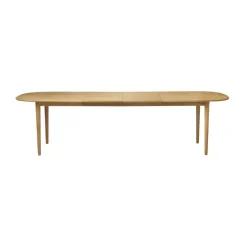 Table à manger C63E2TIL avec 2 rallonges, Oak nature oiled