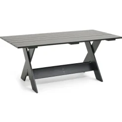 Table à manger Crate Dining Table 180x89,5 cm pin laqué, Black
