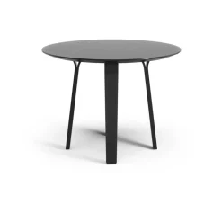 Table à manger Divido, frêne vernis noir, ø95cm
