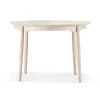 Table à manger divisible Carl Ø115 cm, Bouleau laqué mat clair
