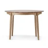 Table à manger divisible Carl Ø115 cm, Chêne huilé naturel