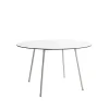 Table à manger Ella ronde, blanc