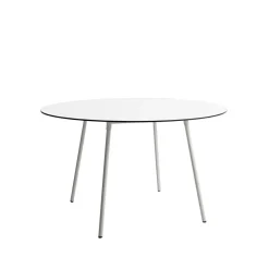 Table à manger Ella ronde, blanc