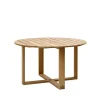 Table à manger Endless ronde teak, Ø130 cm