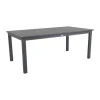Table à manger extensible Lomma, Anthracite 194-312 cm