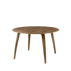Table à manger Gubi ronde, american walnut