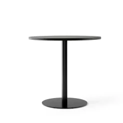 Table à manger Harbour Column, Oak black-structure noire, Ø80 cm