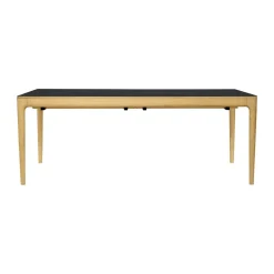 Table à manger Heart'n'Soul 90x200 cm, Oak-obsidian black