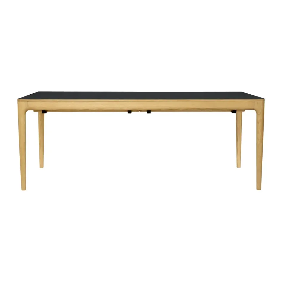 Table à manger Heart'n'Soul 90x200 cm, Oak-obsidian black