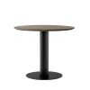 Table à manger In Between SK11, chêne huilé fumé, structure en métal noir mat