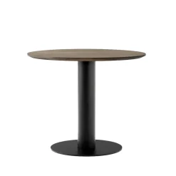Table à manger In Between SK11, chêne huilé fumé, structure en métal noir mat