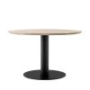 Table à manger In Between SK12, chêne huilé, structure en métal noir mat