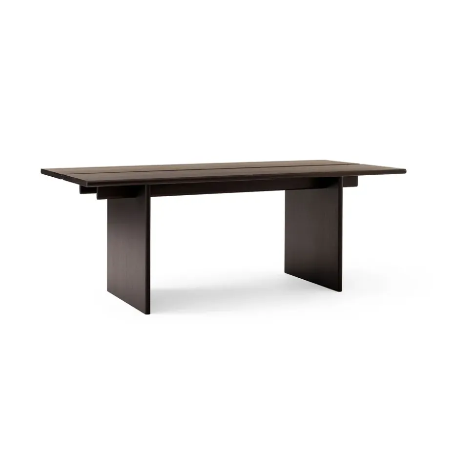 Table à manger Ita OS1 95x200 cm, Dark stained oak