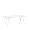 Table à manger Loop Stand, White laminate-white, 180 cm